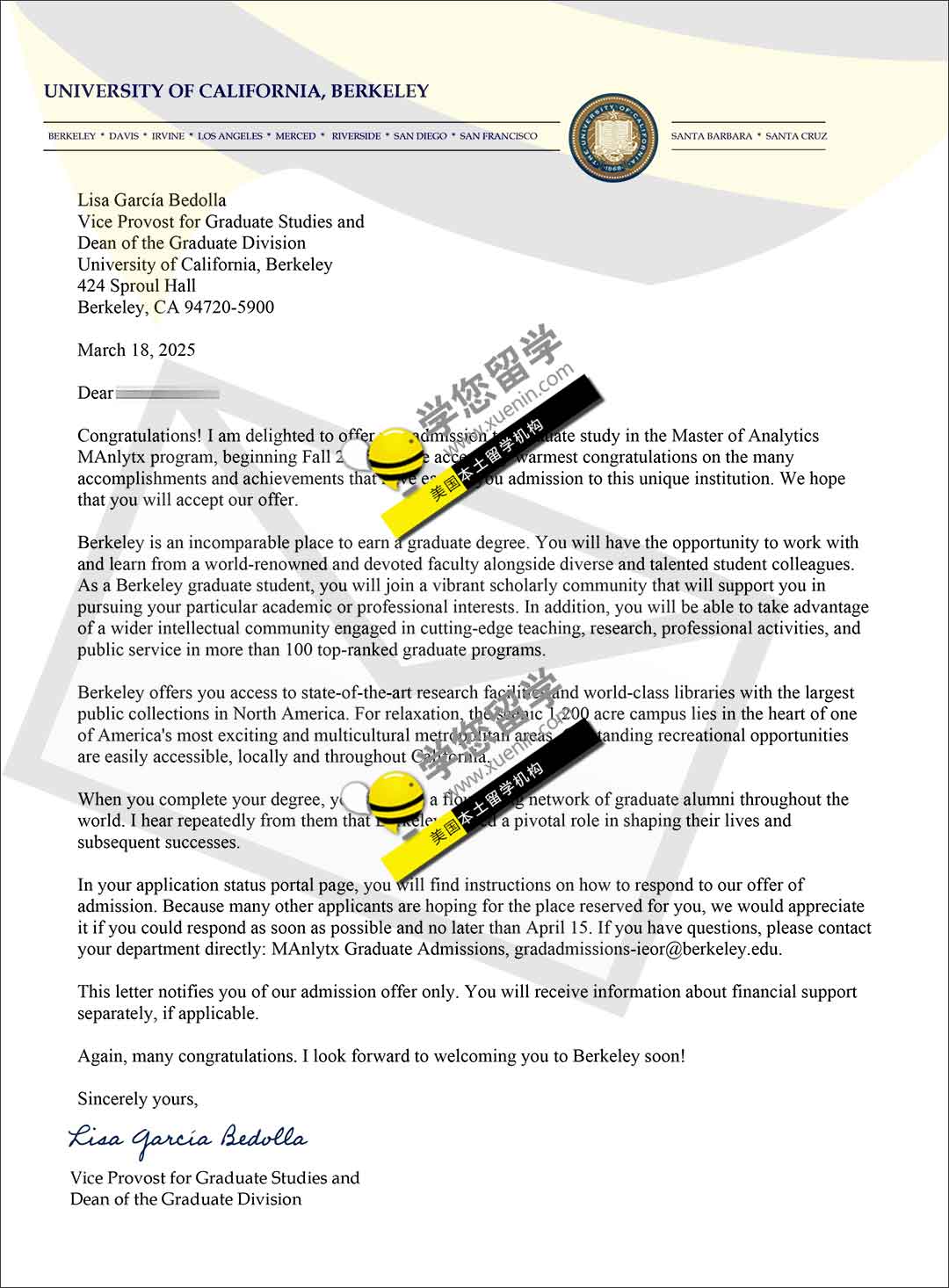 2025fall_伯克利大学Berkeley 分析学硕士放榜！再降学您家！